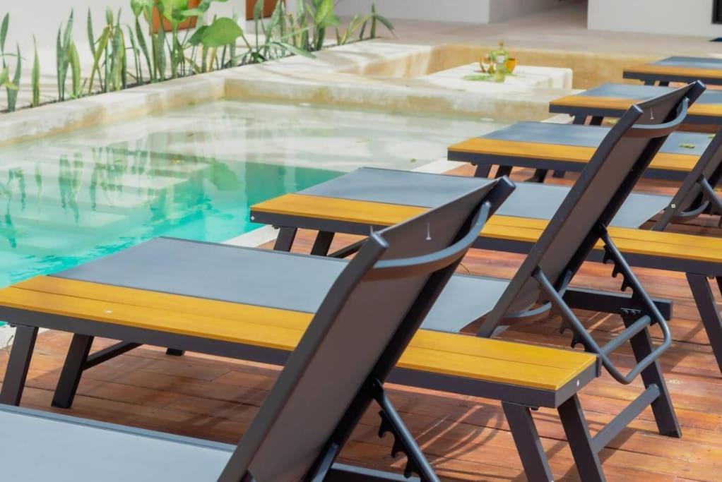 Cozy Apartment With Pool In Bacalar Center Экстерьер фото